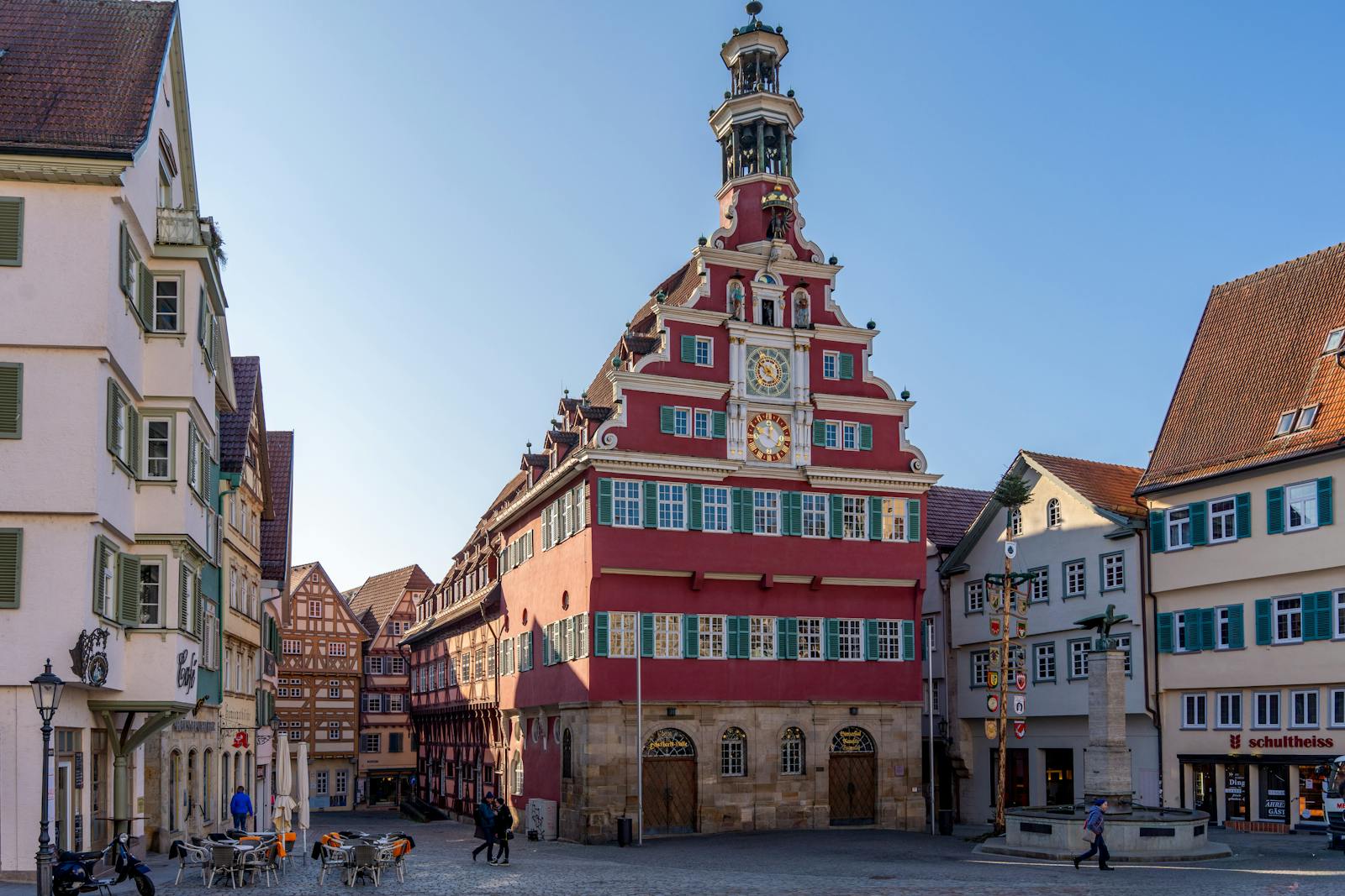 Explore the architectural beauty of the Altes Rathaus in Esslingen, Baden-Württemberg.