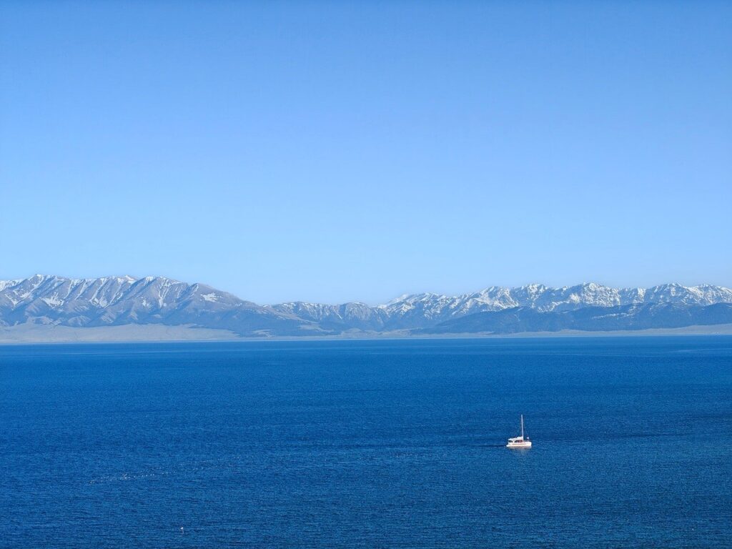 the scenery, natural, nature, landscape, lake, boat